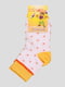 Шкарпетки біло-жовті | 3595108
