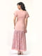 Платье розовое с цветочным принтом | 4429035 | фото 4