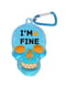 Брелок для ключів у вигляді черепа I'm Fine | 4464600 | фото 2