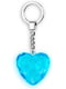 Брелок в виде бриллиантового сердца — голубой | 4464709 | фото 2