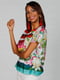 Блуза комбинированной расцветки | 4463757 | фото 2