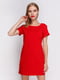 Платье красное с кружевной накидкой | 3361602 | фото 3