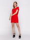 Платье красное с кружевной накидкой | 3361602 | фото 4