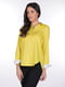 Рубашка желтая в принт | 4138133 | фото 4