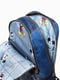 Рюкзак синий с принтом | 4524363 | фото 4