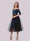 Платье черно-синее | 4535748 | фото 2