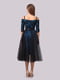 Платье черно-синее | 4535748 | фото 3