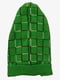 Шапка зелена в кольорову клітинку з козирком | 292459 | фото 2