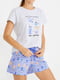 Пижама: футболка и шорты | 4519327 | фото 2