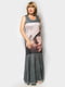 Сукня сіра з принтом | 4556443