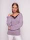 Пуловер лавандового цвета | 4567064