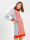 Сукня сіро-червона з шахову клітинку | 4574914 | фото 3