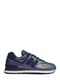 Кросівки синьо-фіолетові New Balance 574 | 4579136