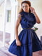 Платье с рюшами синего цвета | 4555878 | фото 5