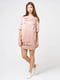Платье розовое с нашивкой | 4262033 | фото 3