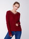 Пуловер бордовий | 4519952