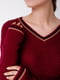 Пуловер бордовий | 4519952 | фото 4