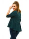 Блуза темно-зеленая | 3315412 | фото 2