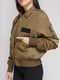 Куртка цвета хаки с аппликацией | 4564247 | фото 4