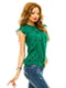 Блуза зеленая в принт | 4615737 | фото 2