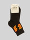 Шкарпетки чорні з малюнком | 4417642