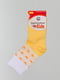 Носки желтые с рисунком | 4604377