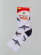 Шкарпетки білі з малюнком | 4604381