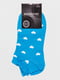 Шкарпетки блакитні в малюнок | 4590645