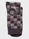 Шкарпетки темно-сірі в шаховий малюнок | 4590737