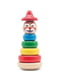 Дерев'яна іграшка «Клоун пірамідка 4» | 4635189