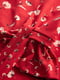 Платье красное в цветочный принт | 4580486 | фото 3