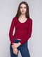 Пуловер бордовый | 4562847