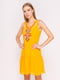 Сукня жовта з декором | 4620341