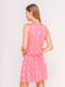 Сукня рожева у принт | 4620957 | фото 2
