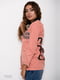 Куртка персикового цвета с принтом | 4641094 | фото 2