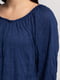 Блуза цвета индиго | 4618515 | фото 3