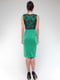 Платье зелено-черного цвета | 4637076 | фото 2