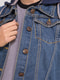 Куртка синяя джинсовая | 4626980 | фото 4
