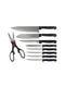 Набір ножів на підставці з вбудованою точилкою (10 предметів) | 4539270 | фото 2