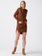 Туніка-сукня коричнева | 4686051 | фото 2