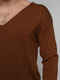 Пуловер коричневый | 4621572 | фото 3