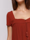 Блуза терракотового цвета | 4652808 | фото 3