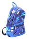 Рюкзак синій в принт | 4680081 | фото 4