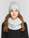 Комплект: шапка на флисе и шарф-снуд | 4699347