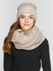 Комплект: шапка на флісі і шарф-снуд | 4699377