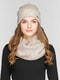 Комплект: шапка на флисе и шарф-снуд | 4699472