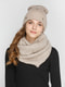 Комплект: шапка на флісі і шарф-снуд | 4699475
