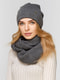 Комплект: шапка на флісі і шарф-снуд | 4699491