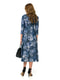 Сукня синя з квітковим принтом | 4697198 | фото 2