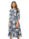 Сукня сіра з квітковим принтом | 4697199 | фото 3
